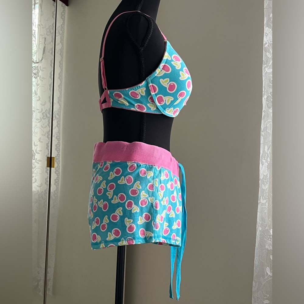 All cotton fruit of the Loom Pink and Blue cotton 3 piece set sleepwear or sexy - Picture 3 of 9